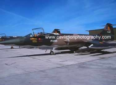 9108/FX65 Lockheed F-104G Starfighter 10 Wg Belgian Air Force
