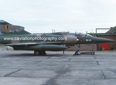BD03 Dassault Mirage 5BD 8 Smaldeel Belgian Air Force