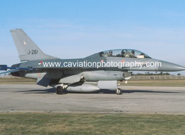 J-261 General Dynamics F16B 322 Squadron R.Netherlands Air Force
