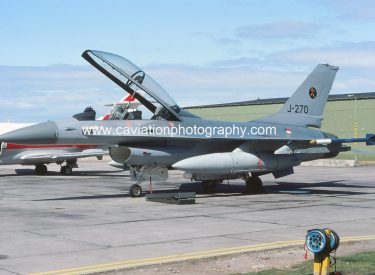 J-270 General Dynamics F16B 323 Squadron R.Netherlands Air Force